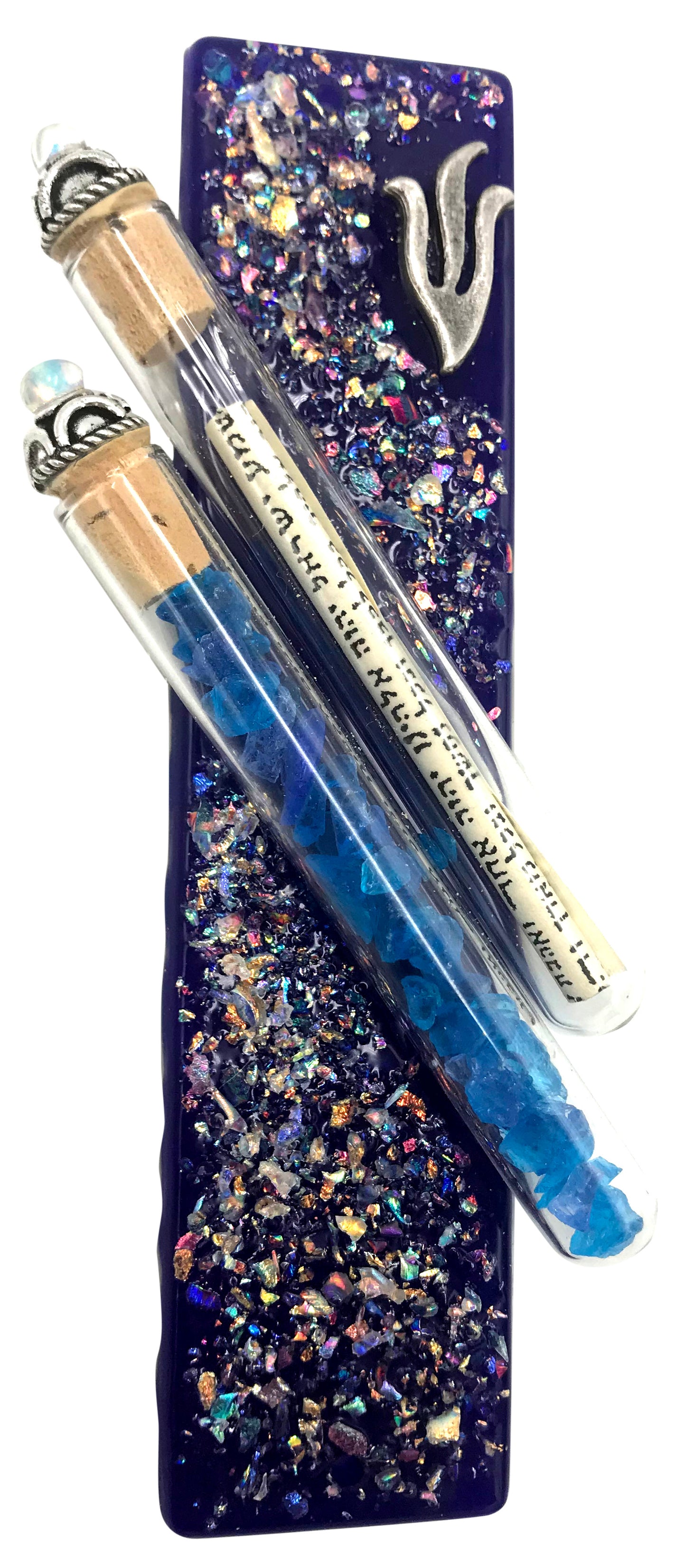 Sparkling Jewels Wedding Keepsakes Mezuzah - Midnight Blue