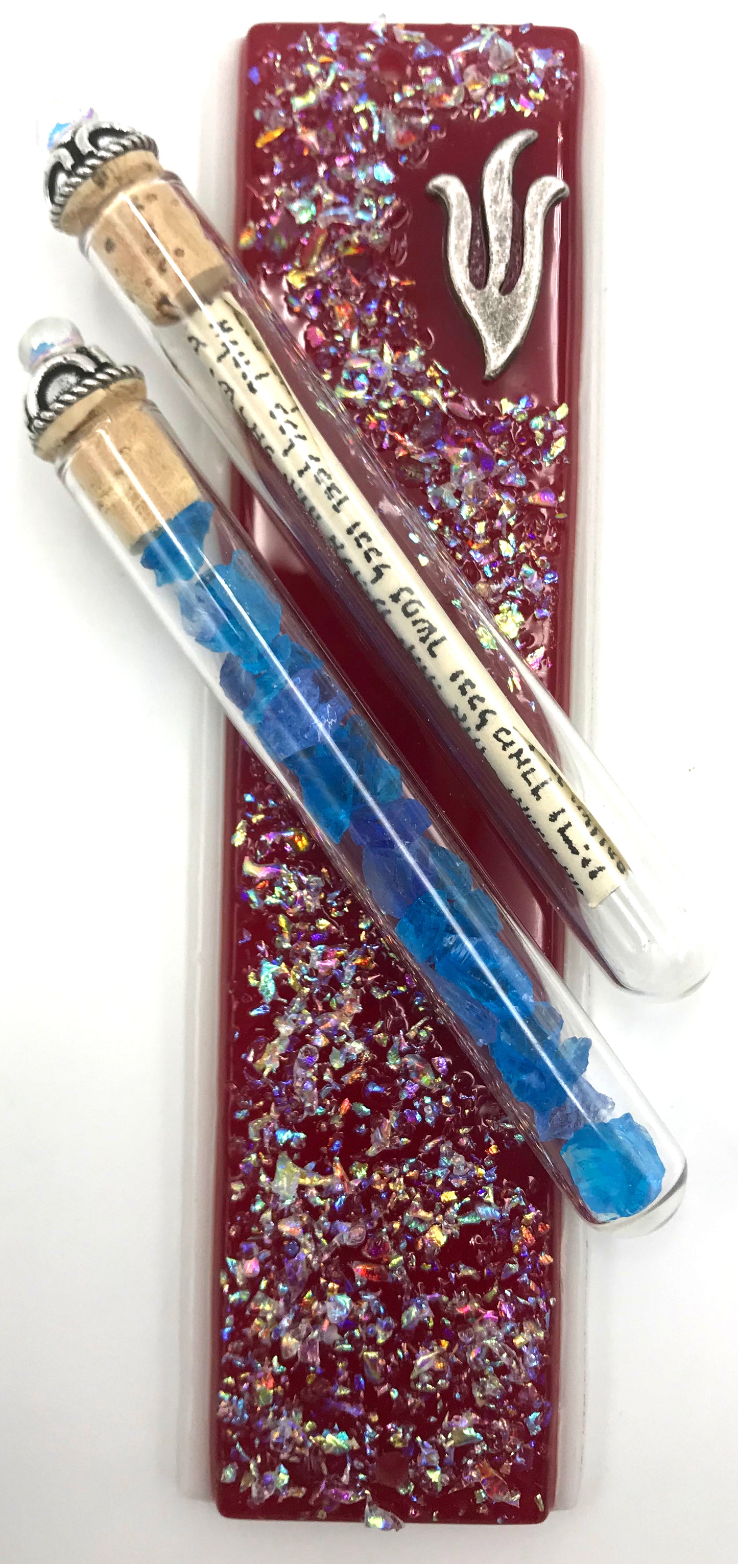 Sparkling Jewels Wedding Keepsakes Mezuzah - Cherry Red