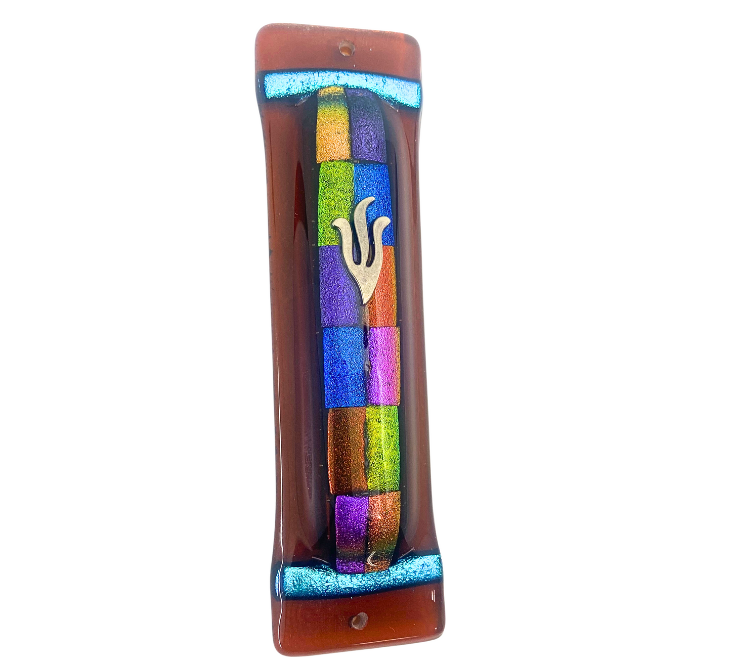 Twelve Tribes Mezuzah - Amber