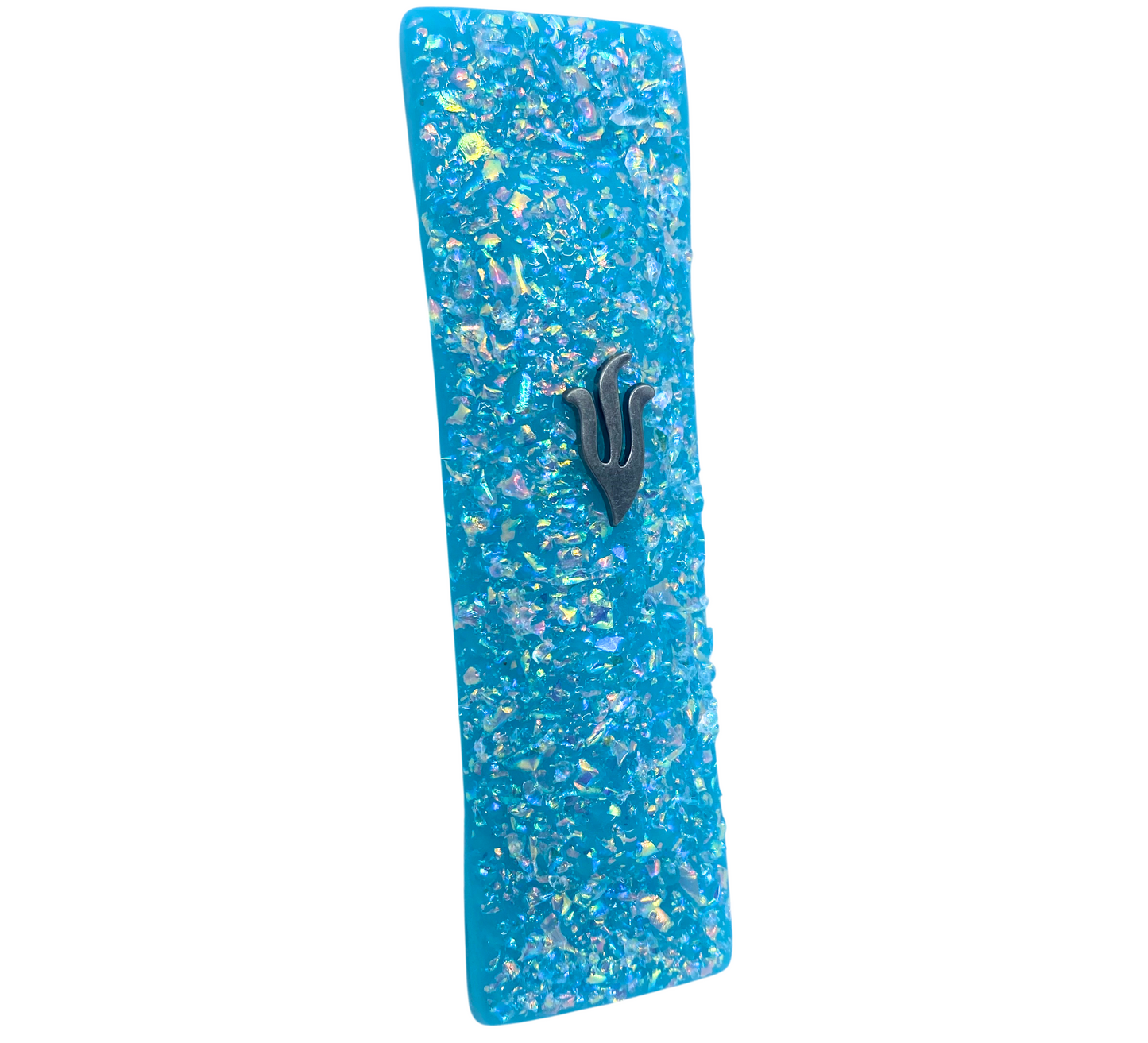 Sparkling Opal Blue Jewels Mezuzah